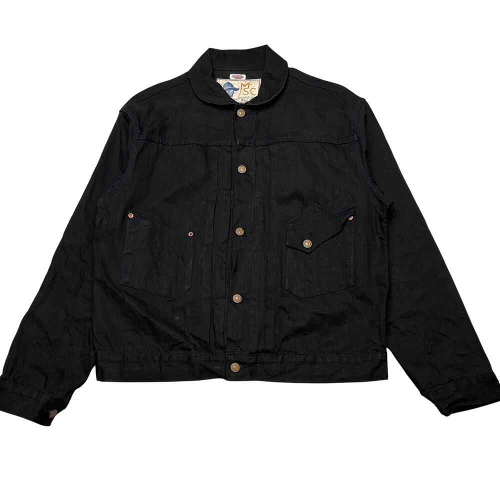 Mister Freedom Sugar Cane Ranch Blouse Black Denim Jacket Men's 44